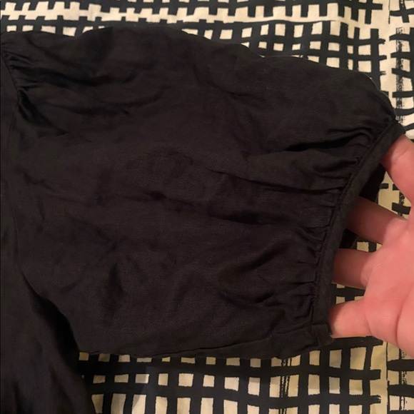 Lanhtropy Bubble Mao Neck Balloon Sleeve Shirt, Black Size M - Picture 10 of 14